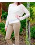 Free People White Marigold Pullover in Ivory Size S - photo 2