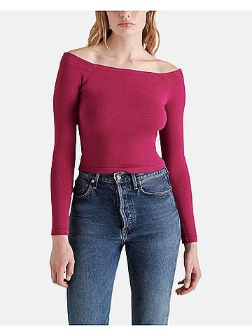 Steve Madden Ressi Sweater in Forest Berry (view 2)
