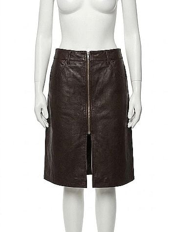 Free People Sycamore Vegan Midi Skirt in Rusty (view 1)