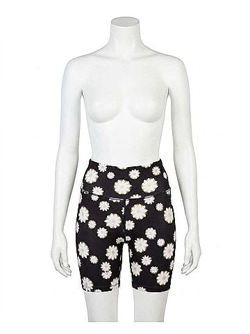 Nicole Miller High Rise Biker Short in Hazy Daisy (view 1)