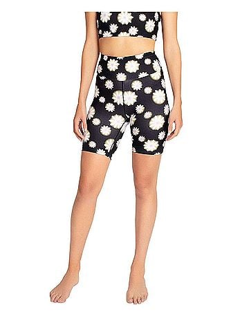 Nicole Miller High Rise Biker Short in Hazy Daisy (view 2)