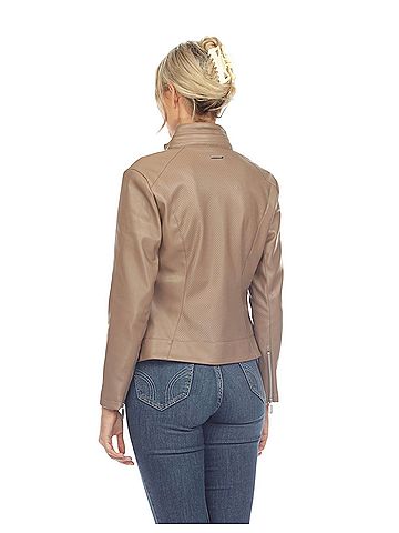 White Mark Faux Leather Jacket (view 2)