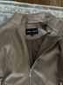 White Mark 100% Polyester Tan Faux Leather Jacket Size XL - photo 3