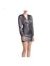 Maje Black Silver Cocktail Dress Size 2 - photo 6