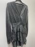 Maje Black Silver Cocktail Dress Size 2 - photo 5