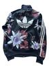 Adidas Floral Black Multi Color Jacket Size XS - photo 2
