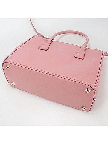 Prada PRADA tote bag, medium size, Galleria, women's, pink. (view 2)