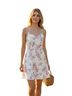 Nine Britton Floral White Pink Green Casual Dress Size L (petite) - photo 1