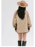 Gigi Pip 100% Wool Solid Tan Black Fedora Size 57 S/M - photo 5