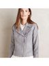 Anthropologie 100% Cotton 40% Polyester 60% Polyester Solid Gray Jacket Size M - photo 7