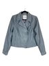 Anthropologie 100% Cotton 40% Polyester 60% Polyester Solid Gray Jacket Size M - photo 1