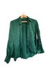 Zara Green Long Sleeve Blouse Size L - photo 1