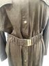 Zara 100% Microfiber Polyester Brown Green Casual Dress Size L - photo 9