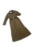 Zara 100% Microfiber Polyester Brown Green Casual Dress Size L - photo 3
