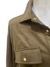 Zara 100% Microfiber Polyester Brown Green Casual Dress Size L - photo 5