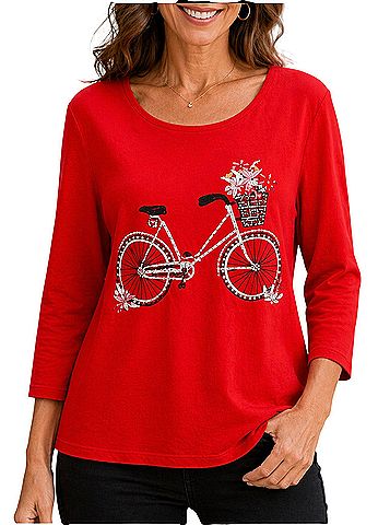 Karen Scott Long Sleeve Top (view 1)