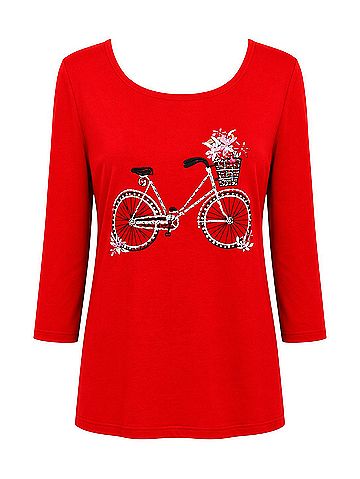 Karen Scott Long Sleeve Top (view 2)