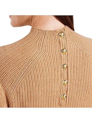 Talbots Mockneck Sweater Dress Casual Dress (view 2)