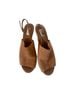 Max Mara 100% Suede Solid Tan Sandals Size 8 - photo 2