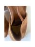 Max Mara 100% Suede Solid Tan Sandals Size 8 - photo 4