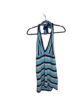 White Fox Weekend Crochet Bliss Knit Halter Casual Dress (view 1)