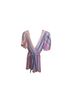 Blue Rain 100% Rayon Stripes Multi Color Romper Size XS - photo 1