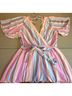 Blue Rain 100% Rayon Stripes Multi Color Romper Size XS - photo 6