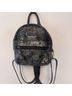 BCBG Paris Snake Print Black Silver Backpack One size - photo 3