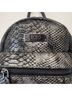 BCBG Paris Snake Print Black Silver Backpack One size - photo 4