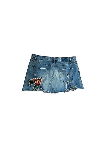 Free People Denim Skirt (view 2)