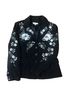 Newport News 60% Polyester 30% Rayon 5% Acrylic 5% Spandex 100% Polyester Stripes Black Blazer Size 12 - photo 1