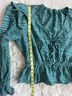 Ulla Johnson 100% Cotton Stripes Teal Long Sleeve Blouse Size 10 - photo 9