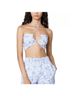 REVOLVE 100% Cotton Floral White Blue Halter Top Size S - photo 8