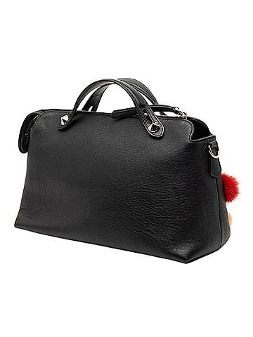 Fendi Fendi By The Way Medium Handbag Shoulder Bag 2WAY 8BL124 Black Multicolor Leather Fur Women's FENDI (view 2)
