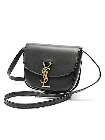 Saint Laurent Saint Laurent Kaia Small Shoulder Bag 619740, Leather, Black (view 1)