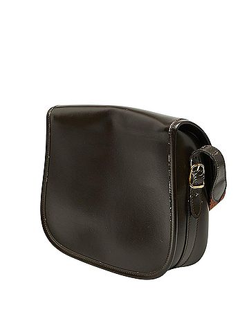 Hermès Hermes Duffle Crossbody Shoulder Bag, Brown Leather, Women's HERMES (view 2)
