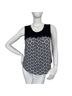 St. John's Bay 100% Rayon 100% Polyester 100% Cotton Floral Polka Dots Aztec Or Tribal Print Blue White Tank Top Size L - photo 1
