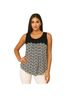 St. John's Bay 100% Rayon 100% Polyester 100% Cotton Floral Polka Dots Aztec Or Tribal Print Blue White Tank Top Size L - photo 4