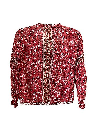 Poupette St. Barth Fleur Long Sleeve Blouse (view 2)