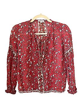 Poupette St. Barth Fleur Long Sleeve Blouse (view 1)