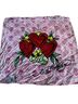 Ed Hardy 100% Polyester Floral Graphic Pink Scarf One size - photo 1