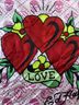 Ed Hardy 100% Polyester Floral Graphic Pink Scarf One size - photo 2