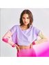 LoveShackFancy x Beach Riot Color Block Purple Pink Sweatshirt Size S - photo 3