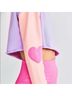 LoveShackFancy x Beach Riot Color Block Purple Pink Sweatshirt Size S - photo 4