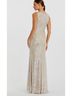 Mac Duggal 100% Polyester Tan Ivory Cocktail Dress Size 4 - photo 3