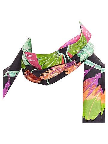 Hermès Hermes silk Brazil Laurence Bourthoumieux bird of paradise Maxi Twilly scarf (view 2)