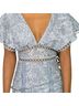 ASOS 100% Polyester Gray Cocktail Dress Size 0 - photo 5