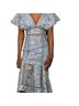 ASOS 100% Polyester Gray Cocktail Dress Size 0 - photo 7