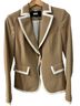 DKNY Solid Tan Blazer Size 2 - photo 1