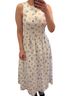 WAYF Print White Blue Casual Dress Size S - photo 2
